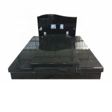 French Style Black Granite Polished Headstone Gravestones