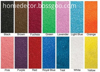 colored sand color chart