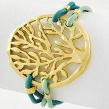 Tree of Life Wish Tree Pendant Fashion Bracelet, Made of Alloy