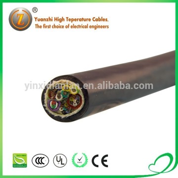 High temperature silicone rubber insulation multicore cable