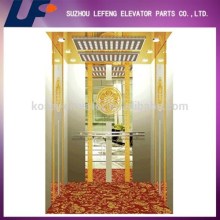Titanium Etched Mirror Passenger Elevator Cabin