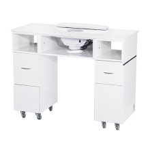 White Manicure Table With Vent