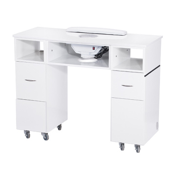 White Manicure Table With Vent