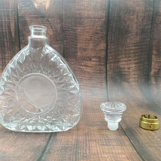 Lead-Free Louis Xiii Wine Glass Bottle, Transparent Wine Glass Bottle