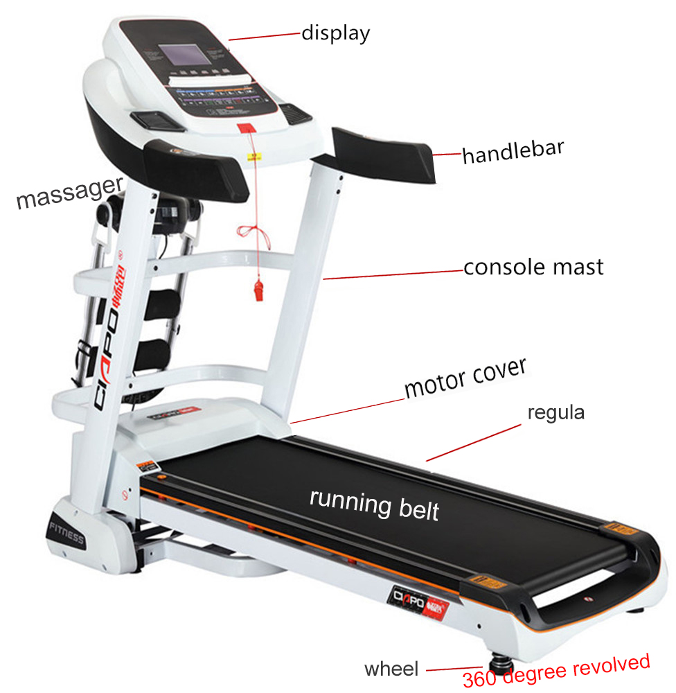 Hot sale exercise equipment motorized treadmill