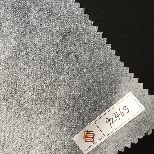 Polyester Non Woven Shirt Collar Stretch Interlining Fusible