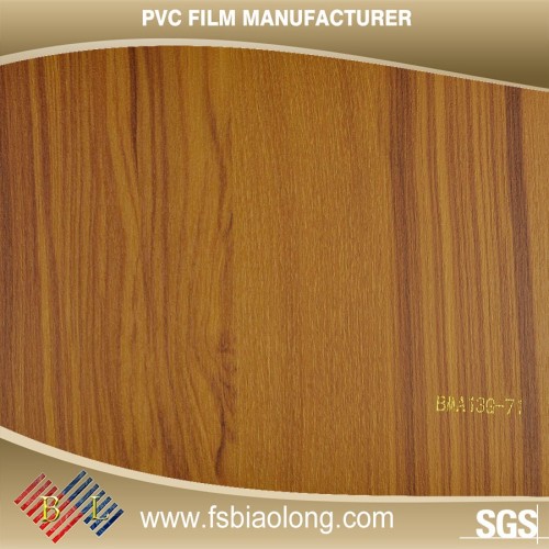 Welcome your own design Customized wood grain plastic pvc laminate film