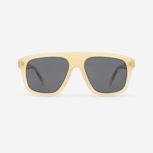 Pilot Square Acetate Unisex Sunglasses