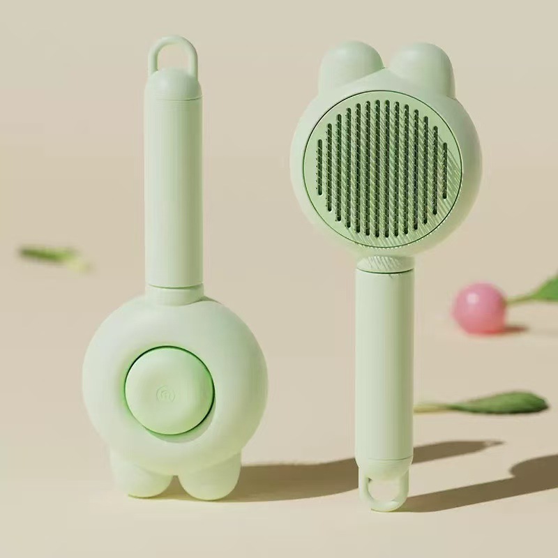 One-Click Self-Cleaning Pet Grooming Brush