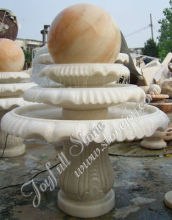 Spinning water ball fountain,water fall ball fountain, round ball fountain