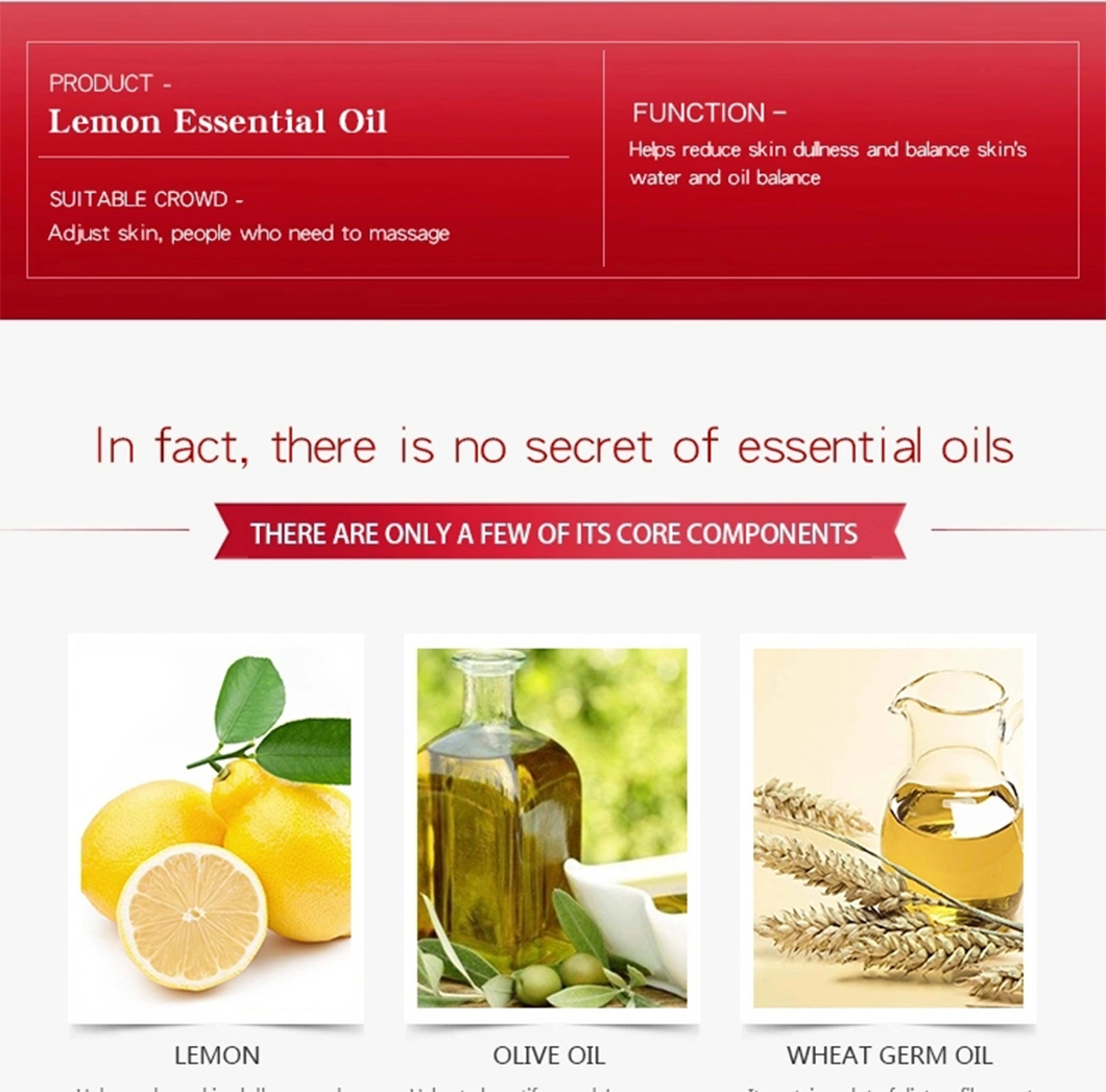 Professional Manufacturing Natural Essential Oil Lemon Pure Essential Oil