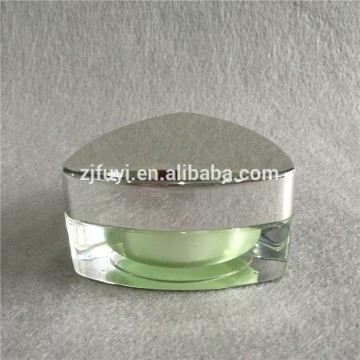 High Quality Triangle Shape Acrylic Cream Jar