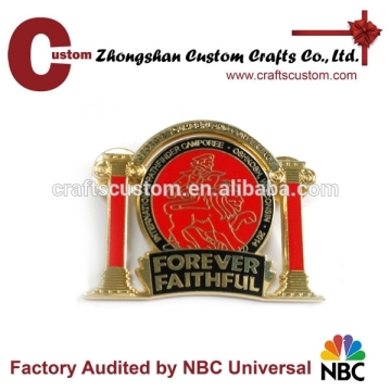 best selling products souvenir gold plated enamel metal blazer badge