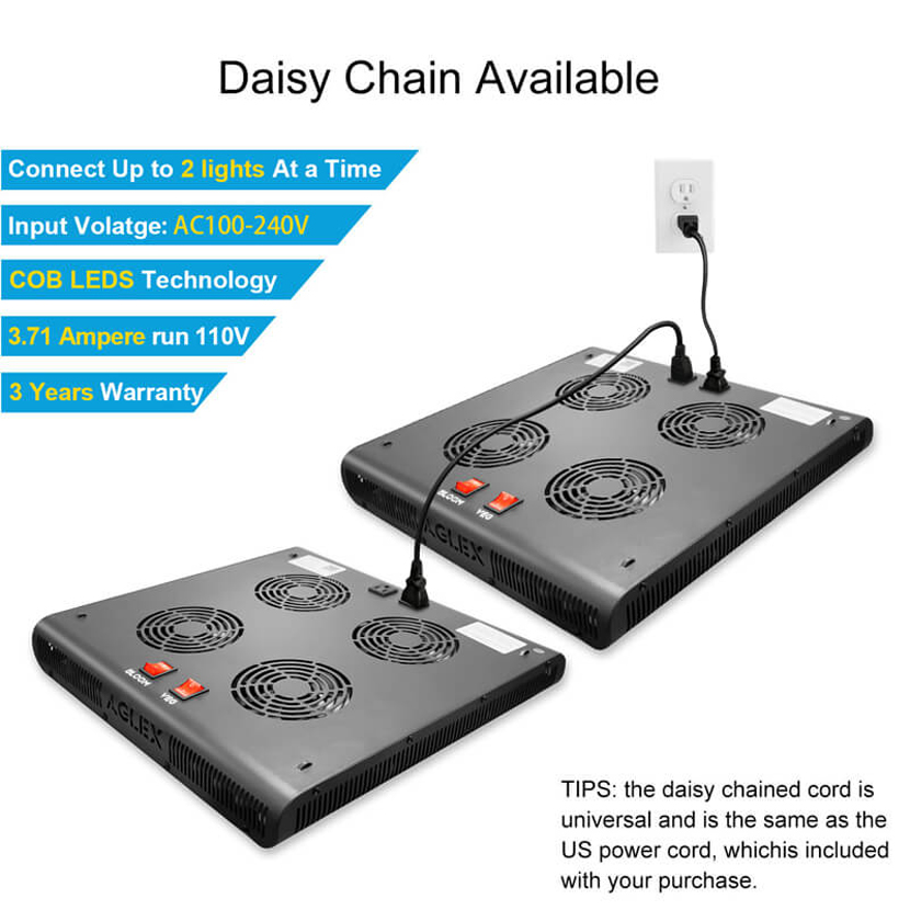 2000 W COB LED Crescer Light Spectrum Completo