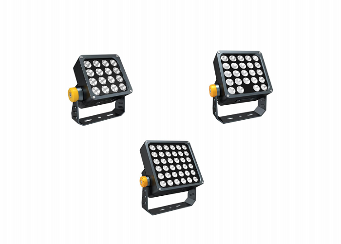 LED floodlights are used in commercial streets