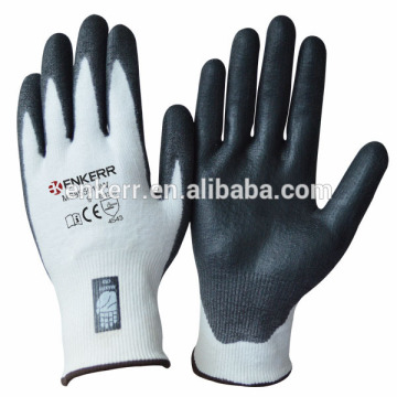 ENKERR black pu coated cut proof gloves