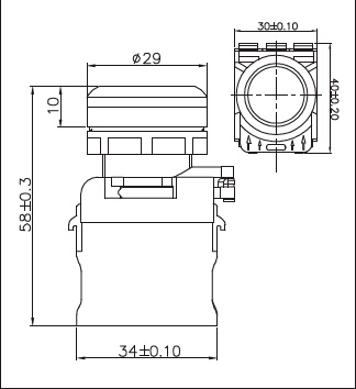 SAIP/SAIPWELL Push Button Switch Waterproof 120v