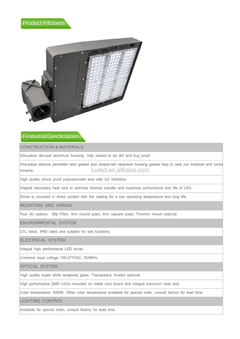 IP66 waterproof led parking lot lights led shoebox light 200w led parking light