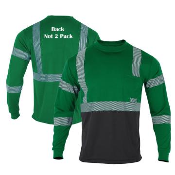 Hot Sale Cheap Green Long Sleeve Safety Shirt