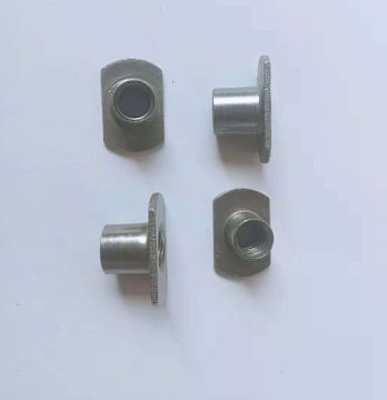 On both sides of the edge Tee nut