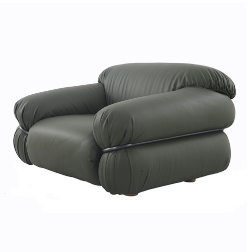 Modern Tacchini Sesann Leather Armchair