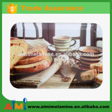 Food safety melamine breakfast serving trays