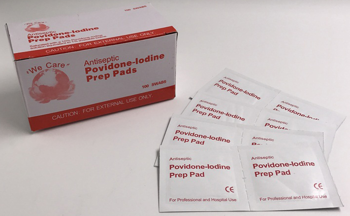 Bantalan Persiapan Medis Povidone iodine