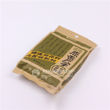 SGS approved Gusset Sealable Vacuum Brown Kraft Paper Bags