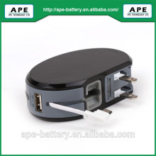 Power bank built-in USB cable, colorful design and mini size