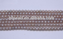wholesale lavender decoration loose freshwater round pearl strands
