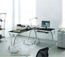 tempered glass executive desk