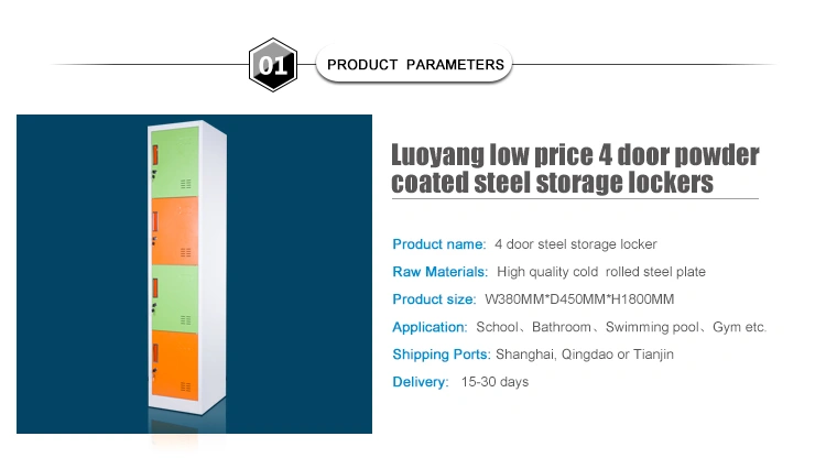 Luoyang Manufacture 4 Door Steel School Locker