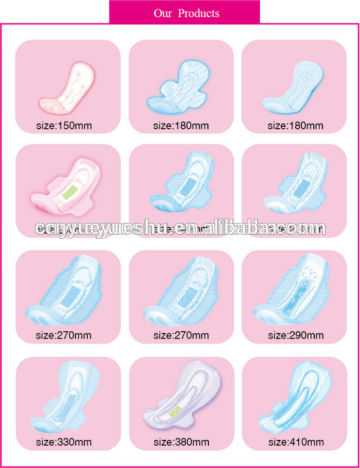 menstrual women pads produced by yueyueshu