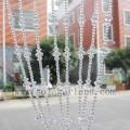 Najnowszy projekt romantyczna akrylowa zasłona prysznicowa z kryształowymi koralikami