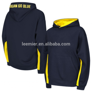 Wholesale custom blank navy blue dri fit hoodies