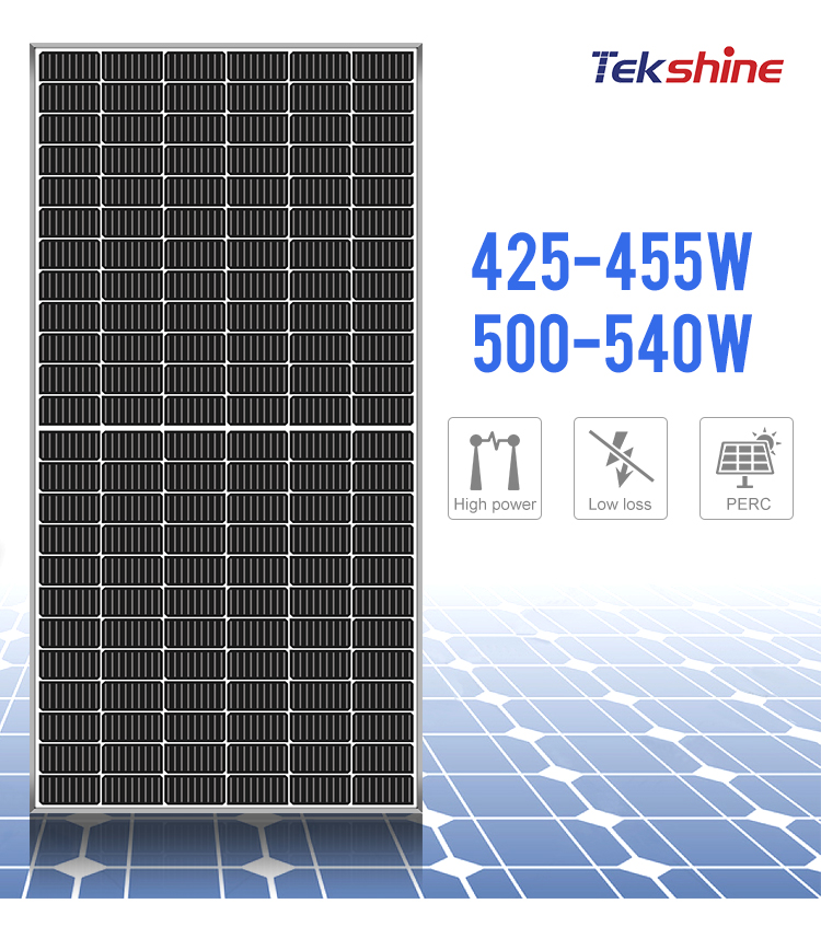 tekshine high electric 375watt 370watt 365watt 72 cells monocrystalline solar panels used