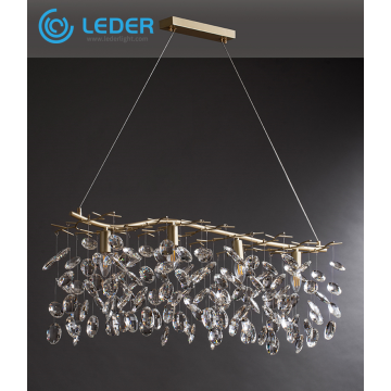 Candelabre dreptunghiulare pentru sufragerie din cristal LEDER