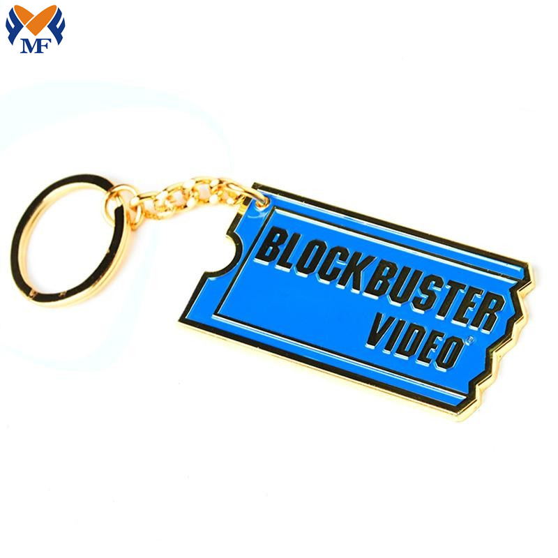 Metal Craft Customized Logo Soft Enamel Keyring