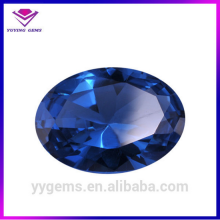 AAA Oval Shaped Blue 113# Spinel Stone Stud Earring