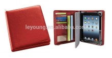 Fashion Custom Leather Padfolio With Tablet PC Holder