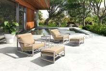 Leisure and popular aluminum pool sofa set