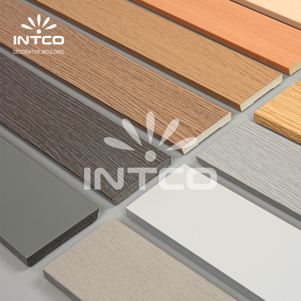 INTCO New Arrival PS Waterproof Baseboard Easy Installation Flooring Accessories Interior Decorative Skirting Board