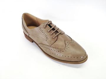 Ladies  Perforated Lace-up Shoes Brogue Wingtip