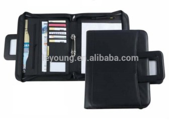Business A4 Executive Leather briefcase folder with handle