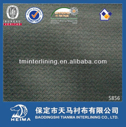 circular knitted interlining (elastic interlining) for sport wear and casual jackets 5856