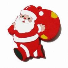 Rubber USB Flash Drive with 12Mbps Reading, 6Kbps Writing Speed, Free Sample