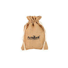 Wholesale cheap custom jute drawstring bag