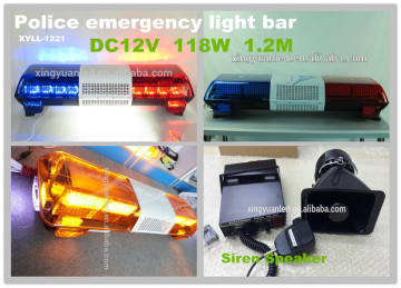 Siren Speaker police warning light bar emergency led car lights police auto warning signal lamp