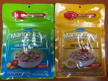Pouch tuna fish flakes in brine
