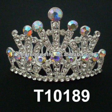 Yiwu cordial rhinestone queen crown for kids